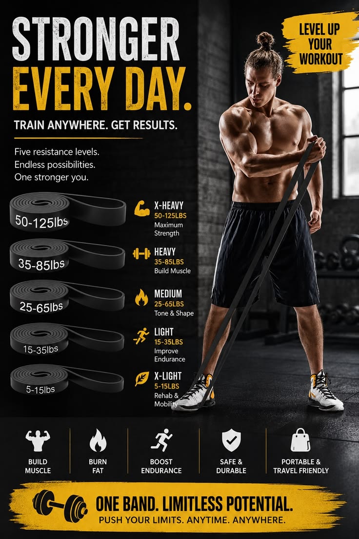 Pull Up Resistance Bands Set