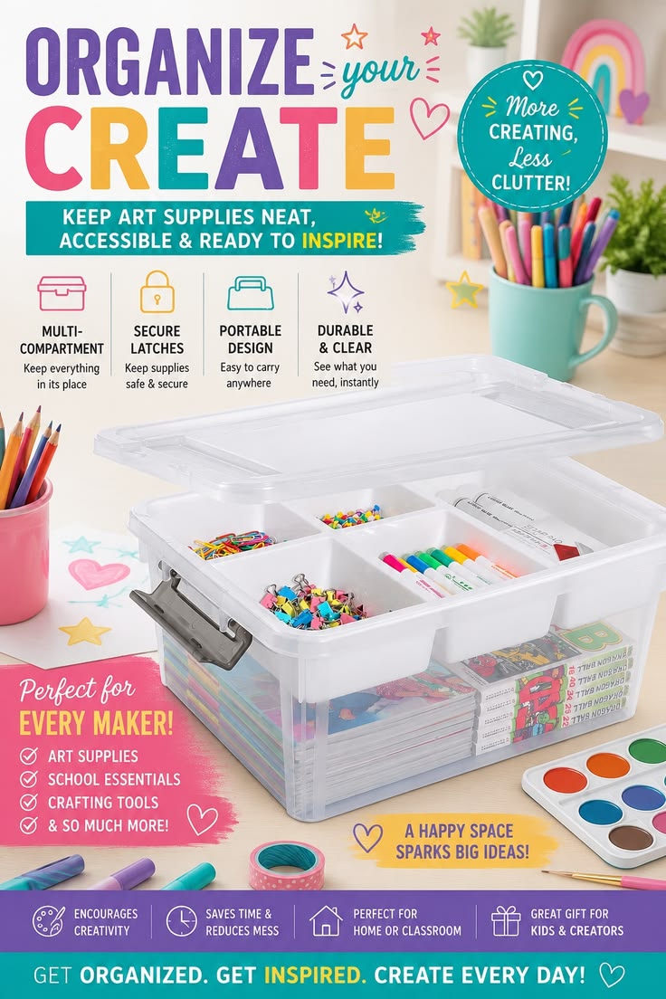 Citylife 17 QT Plastic Storage Box