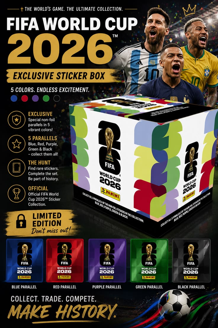 2026 Panini FIFA World Cup Sticker Collection Box