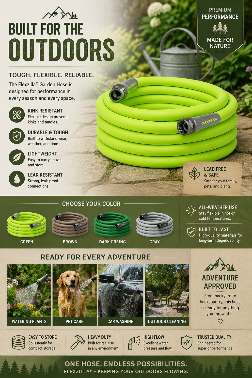 Flexzilla Garden Hose 5/8 in. x 50 ft.
