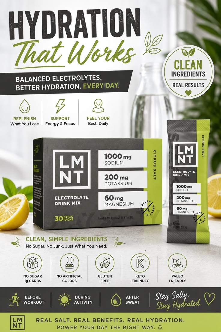 LMNT Zero Sugar Electrolytes - Citrus Salt