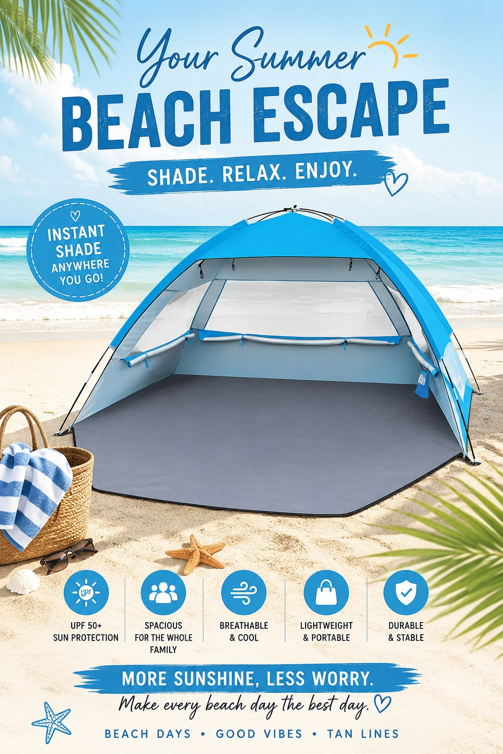 Gorich Beach Tent Sun Shelter